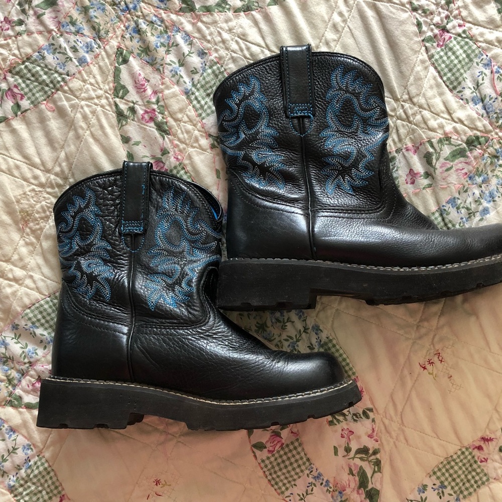 Black cowboy boots